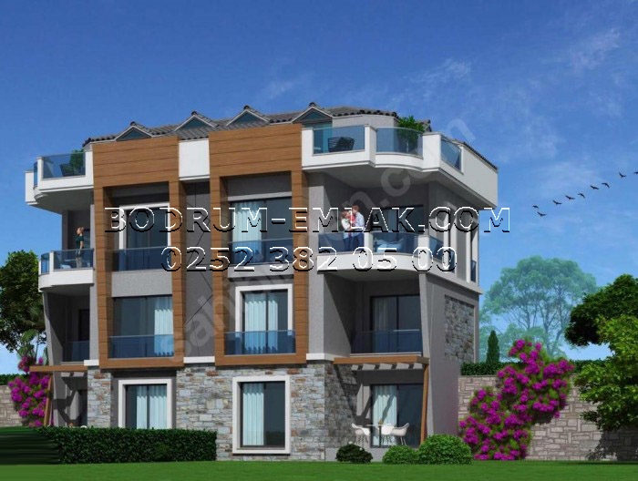 Bodrum Güllük’te Projeden Satılık 2+1 ve 3+1 Dubleks Daire ve Villalar